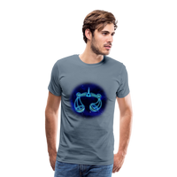 Thumbnail for Men's Libra Premium T-Shirt - steel blue