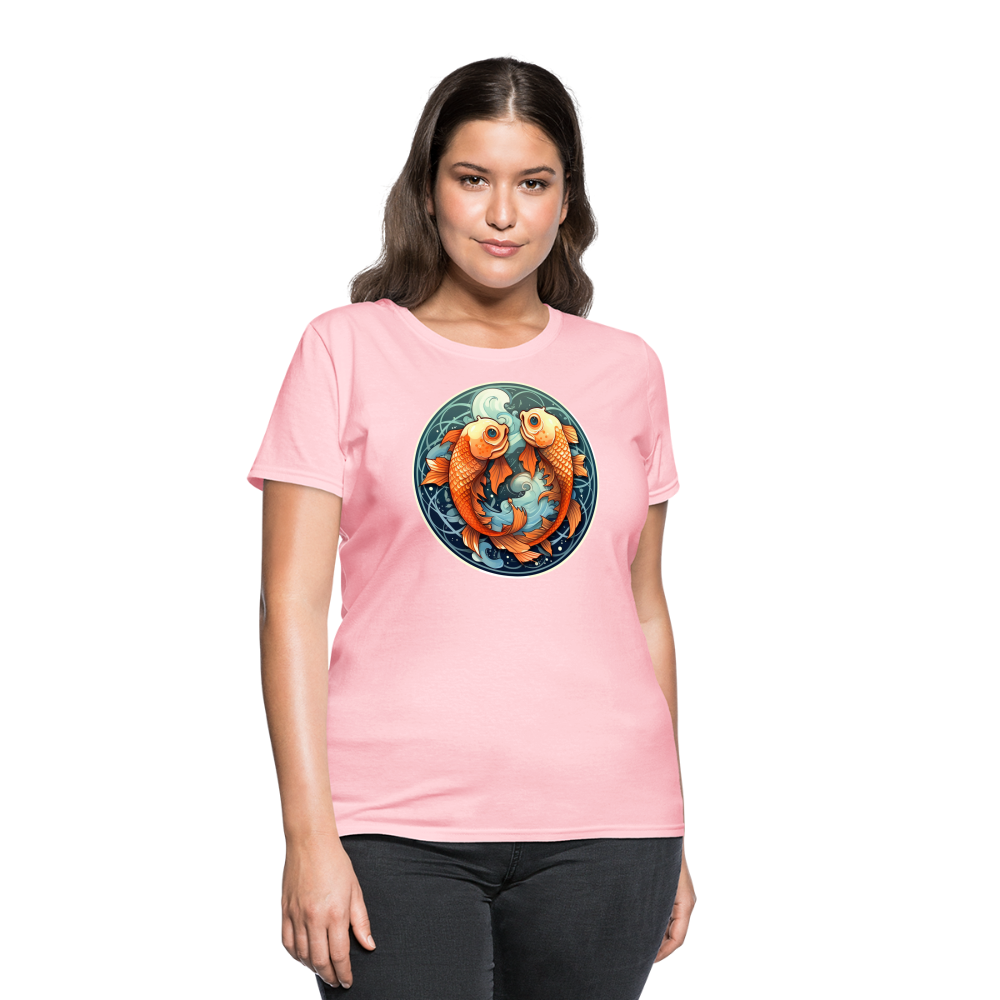 Women's Symbol Pisces T-Shirt - pink