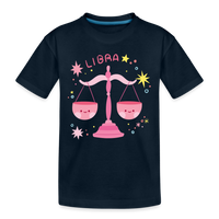 Thumbnail for Kid’s Pinky Libra Premium Organic T-Shirt - deep navy