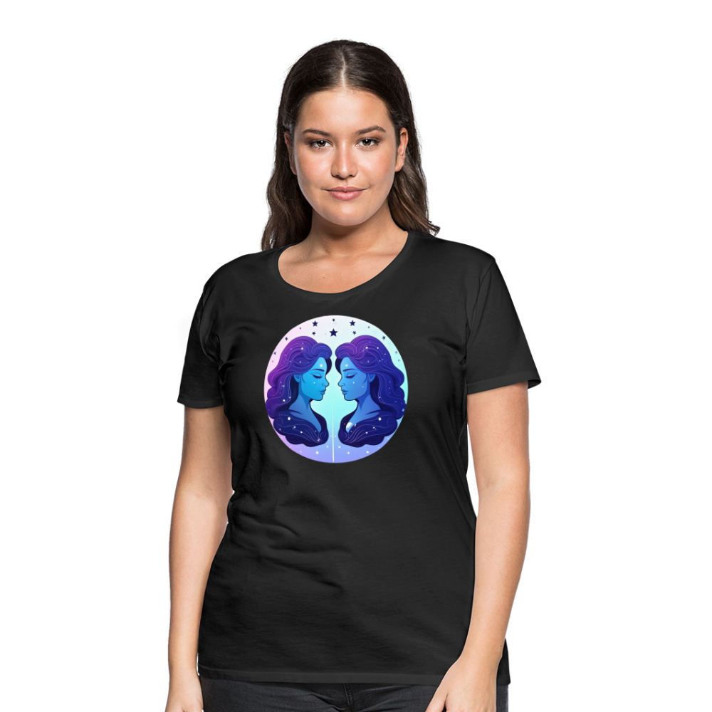 Women’s Magic Gemini Premium T-Shirt - black