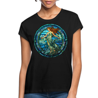 Thumbnail for Women's Mosaic Aquarius Relaxed Fit T-Shirt - black