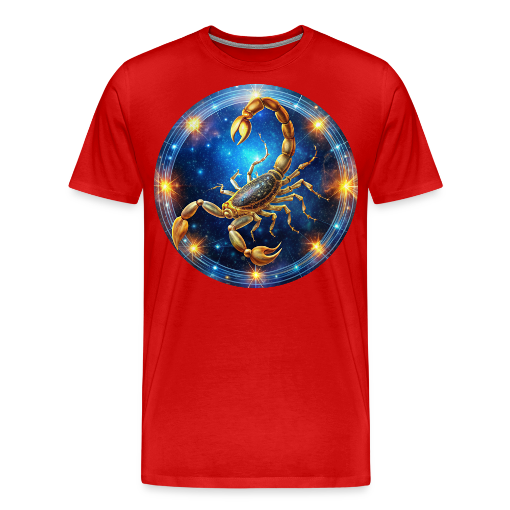 Men's Mystic Scorpio Premium T-Shirt - red