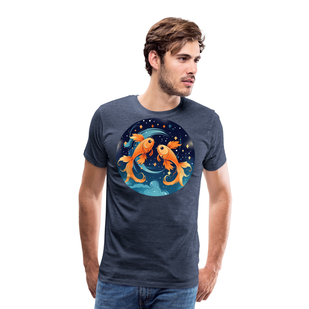 Men's Magic Pisces Premium T-Shirt - heather blue