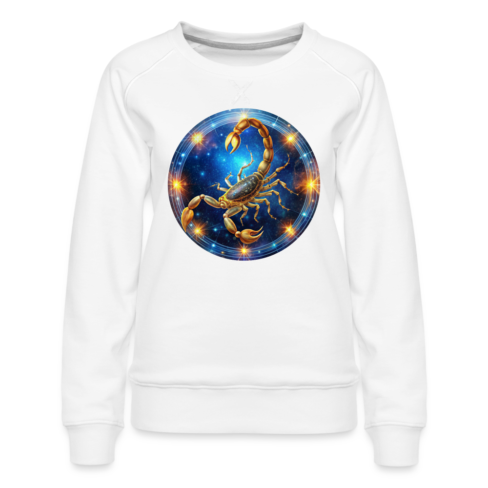 Women’s Mystic Scorpio Premium Sweatshirt - white