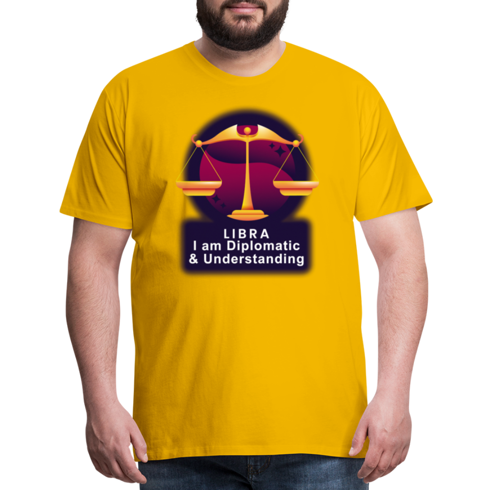 Men's Glow Libra Premium T-Shirt - sun yellow