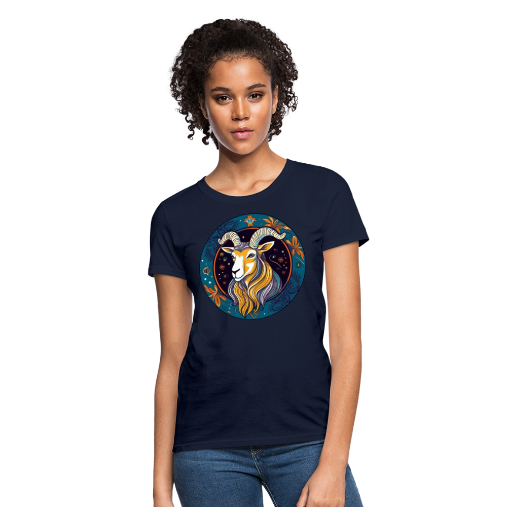 Women's Mythical Capricorn T-Shirt - navy