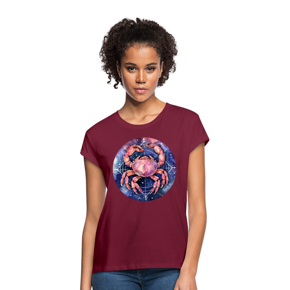 Women's Mythical Cancer Relaxed Fit T-Shirt - burgundy