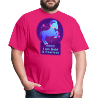 Thumbnail for Men's Neon Aries Classic T-Shirt - fuchsia