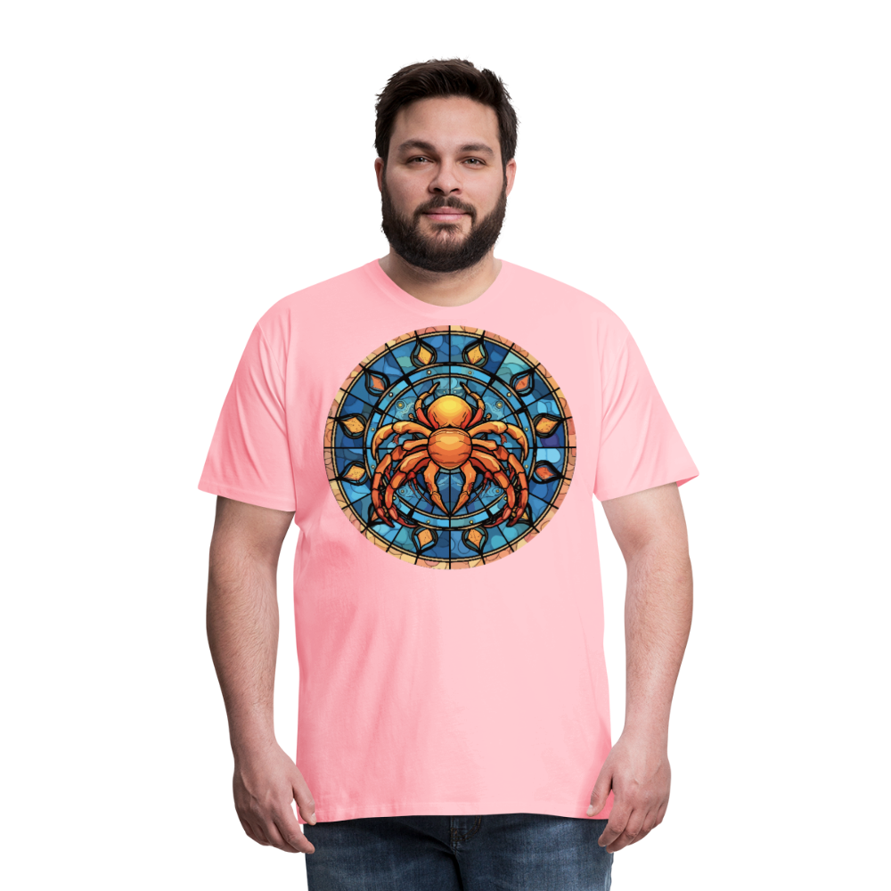 Men's Mosaic Cancer Premium T-Shirt - pink