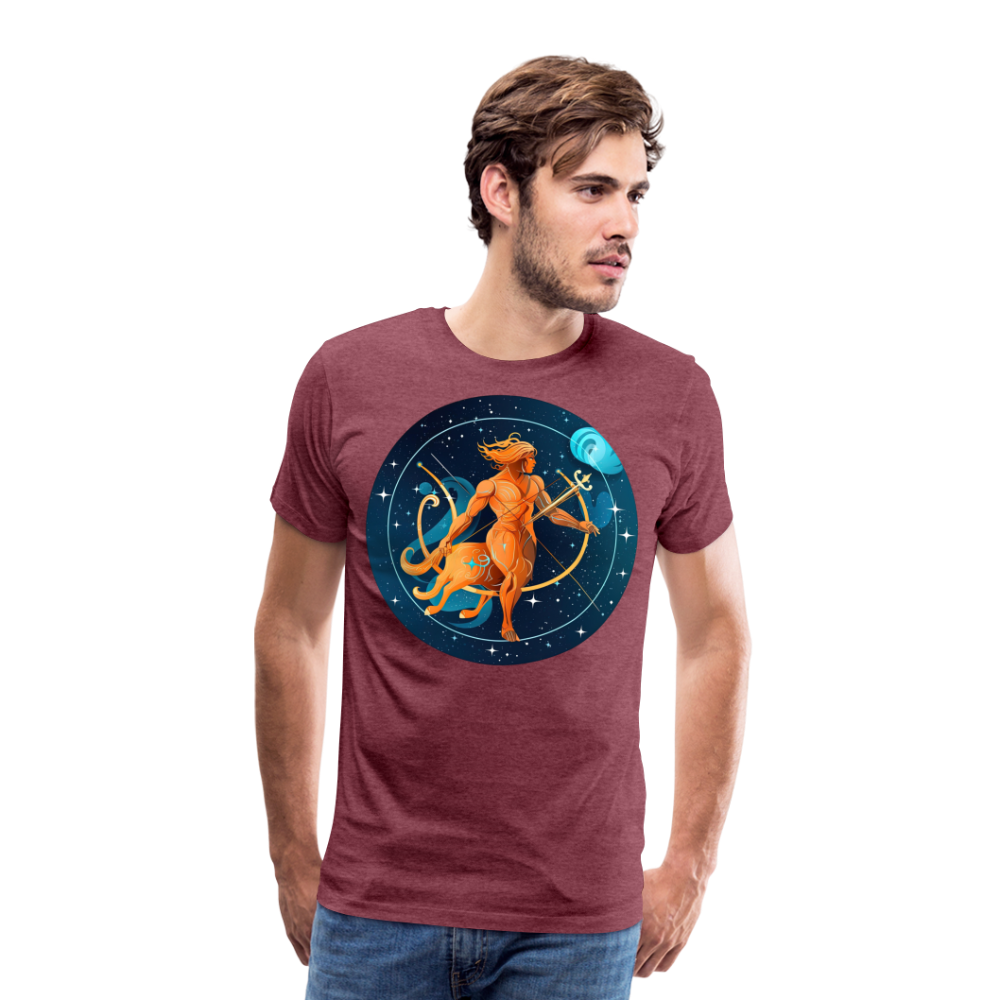 Men's Mythical Sagittarius Premium T-Shirt - heather burgundy