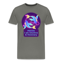 Thumbnail for Men's Neon Pisces Premium T-Shirt - asphalt gray