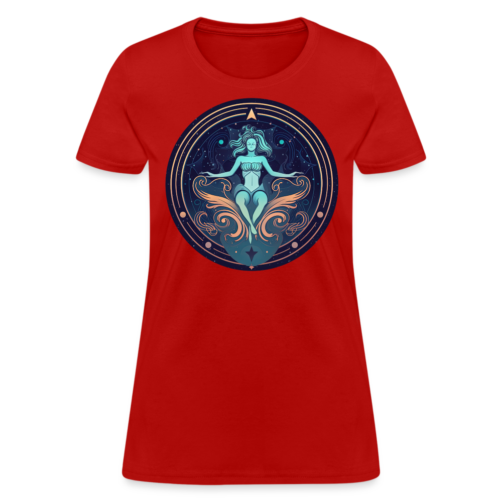 Women's Mystic Aquarius T-Shirt - red