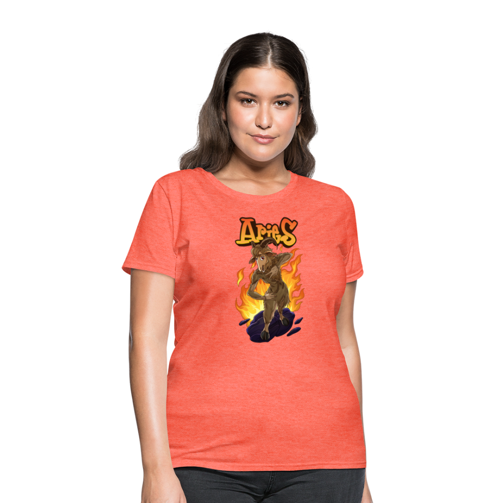 Women's Aries Narihndrab T-Shirt - heather coral