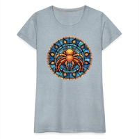 Thumbnail for Women’s Mosaic Cancer Premium T-Shirt - heather ice blue