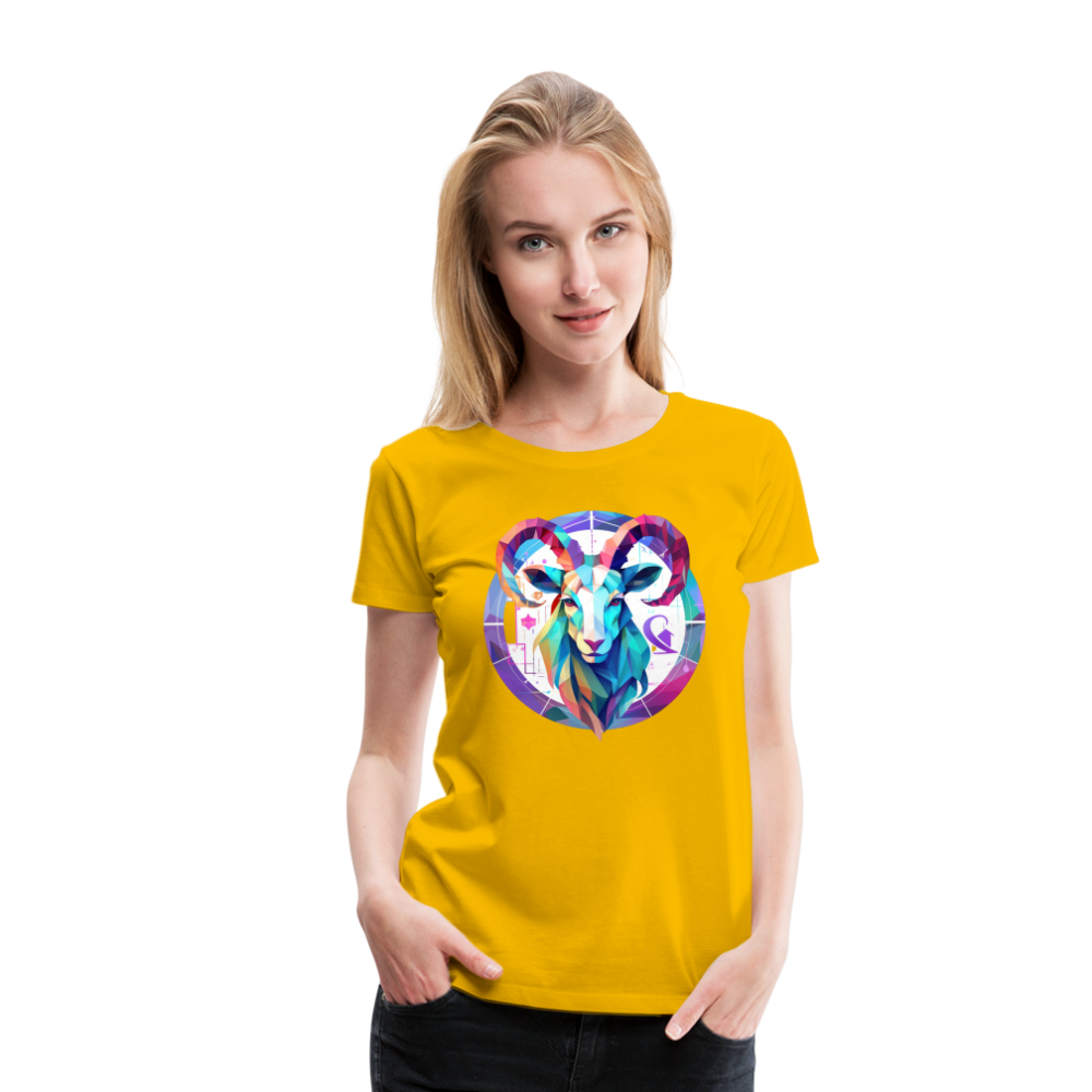 Women’s Mythical Aries Premium T-Shirt - sun yellow