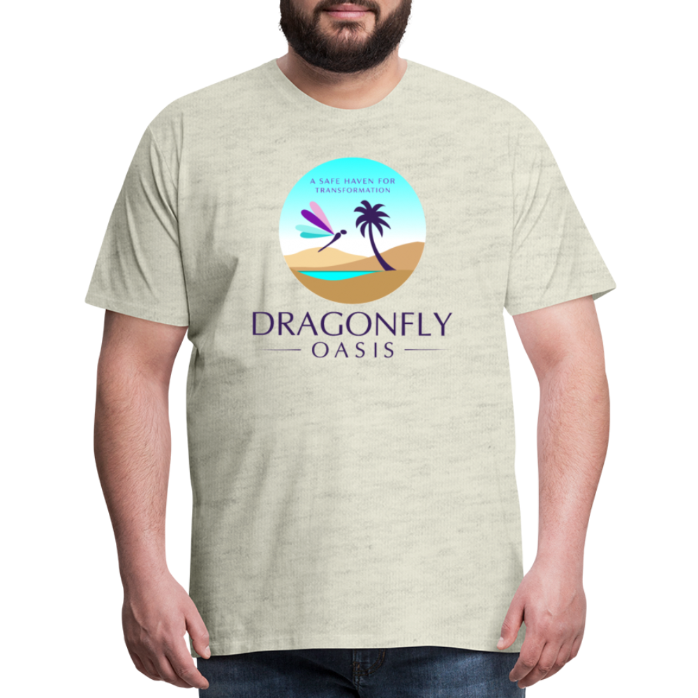 Men's Dragonfly Oasis V.1 Premium T-Shirt - heather oatmeal