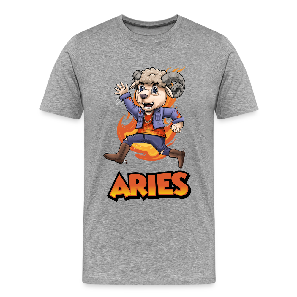 Men's Playful Aries Premium T-Shirt - heather gray