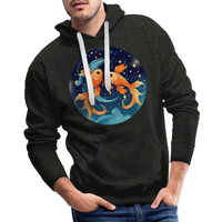 Thumbnail for Men’s Magic Pisces Premium Hoodie - charcoal grey