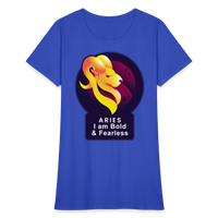 Thumbnail for Women's Glow Aries T-Shirt - royal blue