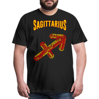 Thumbnail for Men's Power Words Sagittarius Premium T-Shirt - black