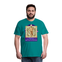 Thumbnail for Men's Mythical Virgo Premium T-Shirt - teal