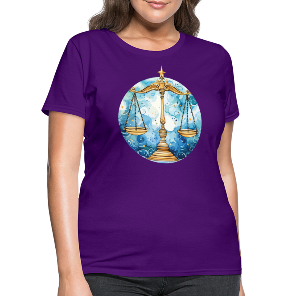 Women's Mythical Libra T-Shirt - purple