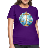 Thumbnail for Women's Mythical Libra T-Shirt - purple