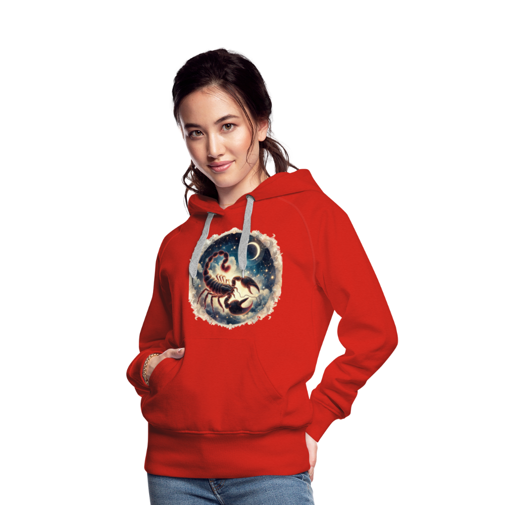 Women’s Mythical Scorpio Premium Hoodie - red