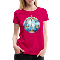 Thumbnail for Women’sMythical Libra Premium T-Shirt - dark pink