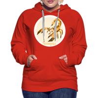 Thumbnail for Women’s Mosaic Scorpio Premium Hoodie - red