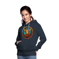 Thumbnail for Women’s Mosaic Taurus Premium Hoodie - navy