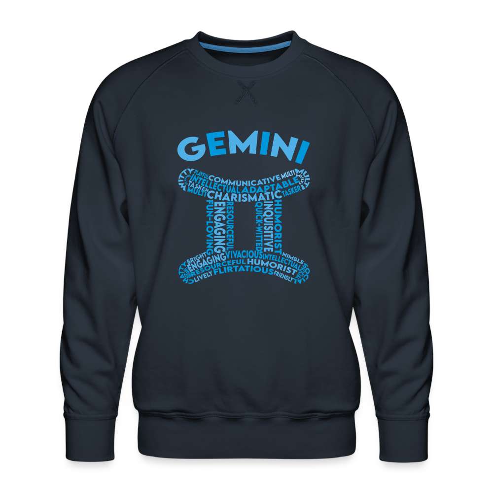 Men's Power Words Gemini Premium Sweatshirt - navy