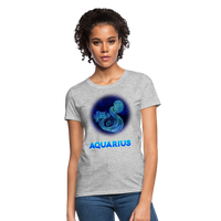 Thumbnail for Women's Stellar Aquarius T-Shirt - heather gray