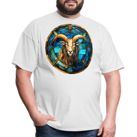 Thumbnail for Men's Mosaic Capricorn Classic T-Shirt - white