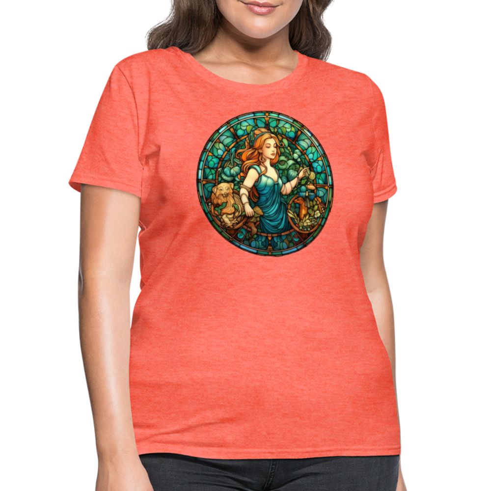 Women's Mosaic Virgo T-Shirt - heather coral