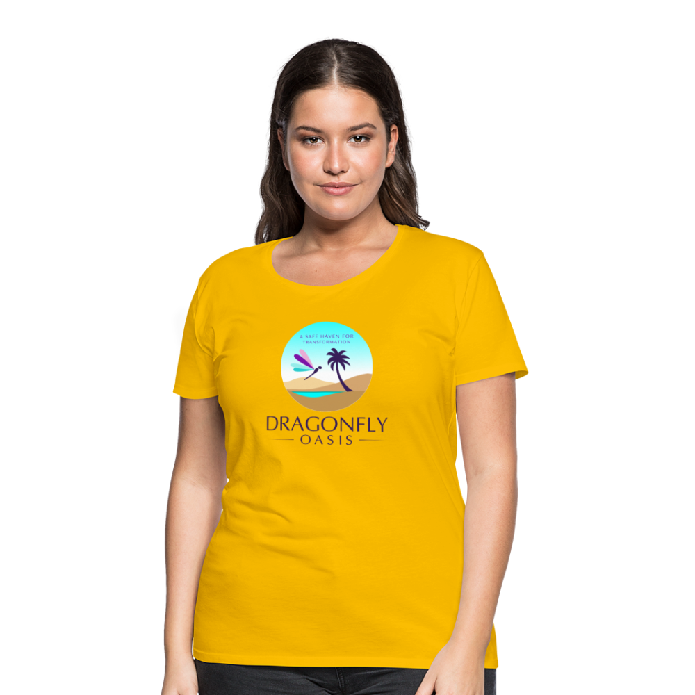 Women's Dragonfly Oasis V.1 Premium T-Shirt - sun yellow