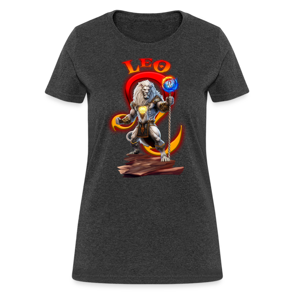 Astral Leo Women's T-Shirt - heather black