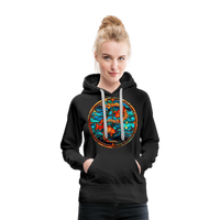 Thumbnail for Women’s Mosaic Pisces Premium Hoodie - black