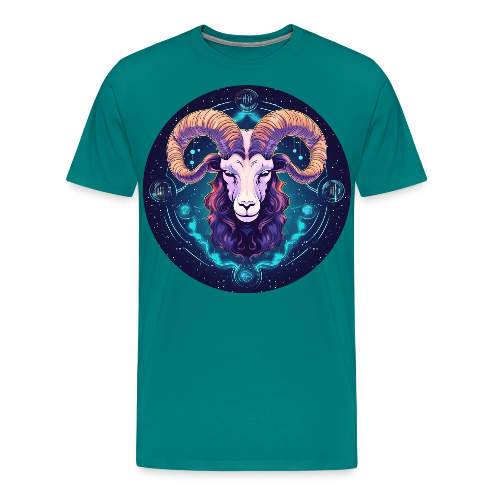 Men's Mystic Aries Premium T-Shirt - teal