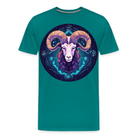 Thumbnail for Men's Mystic Aries Premium T-Shirt - teal