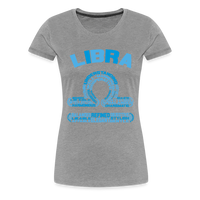 Thumbnail for Women's Power Words Libra Premium T-Shirt - heather gray