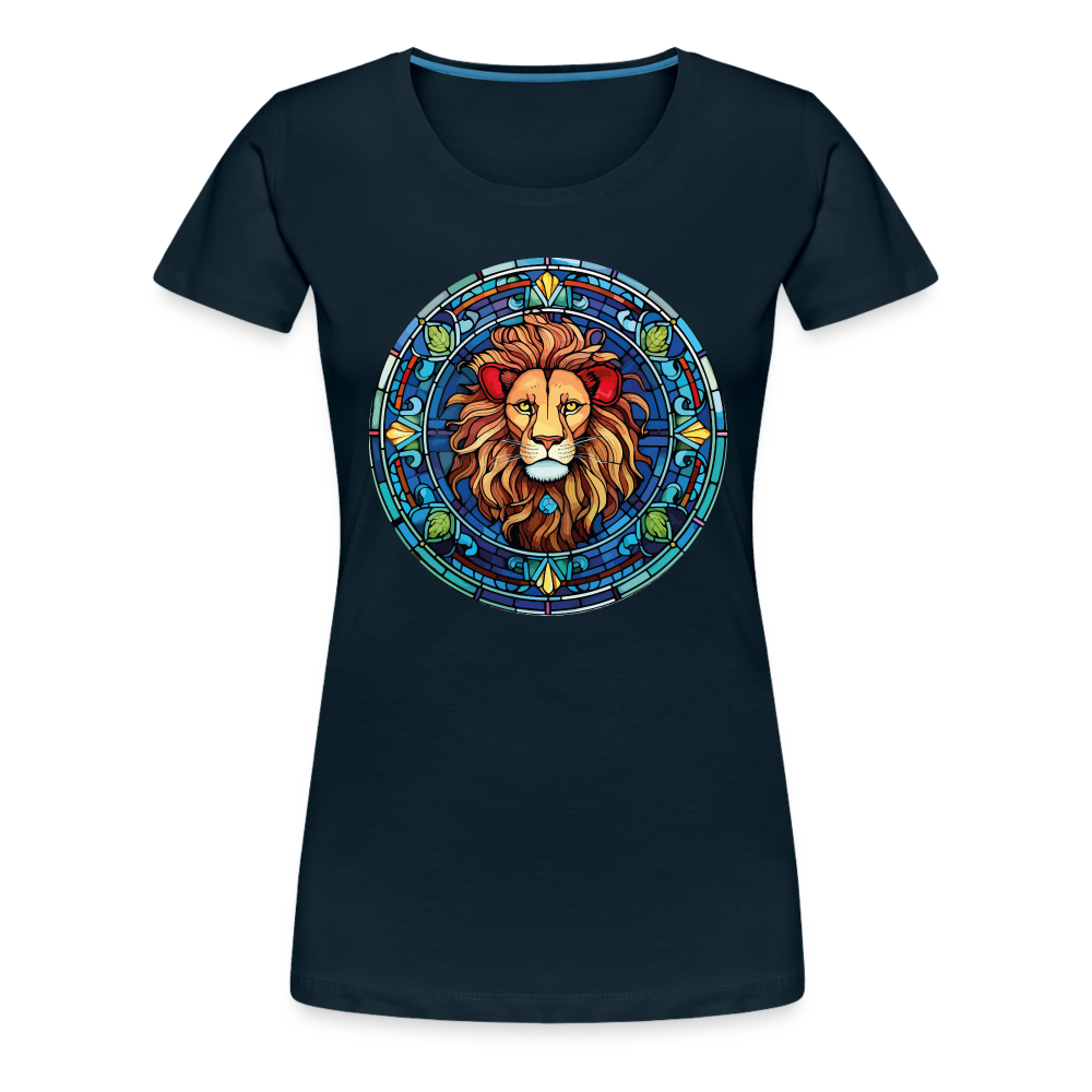 Women's Mosaic Leo Premium T-Shirt - deep navy