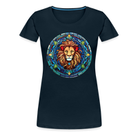 Thumbnail for Women's Mosaic Leo Premium T-Shirt - deep navy