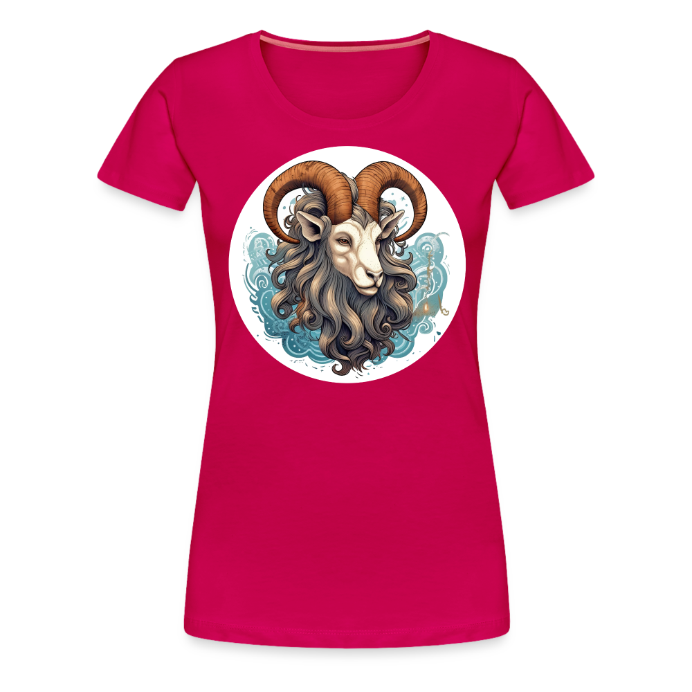 Women’s Symbol Capricorn Premium T-Shirt - dark pink