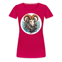 Thumbnail for Women’s Symbol Capricorn Premium T-Shirt - dark pink