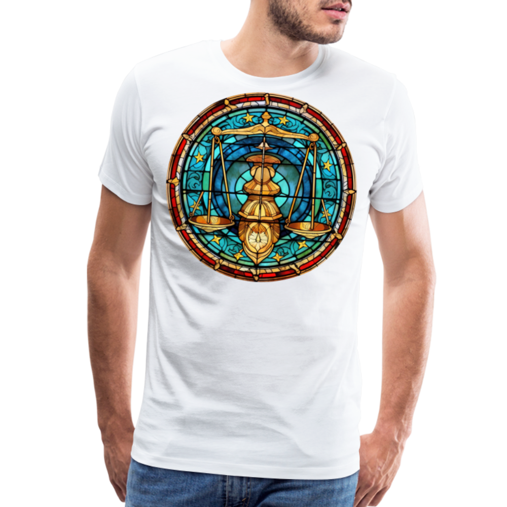 Men's Mosaic Libra Premium T-Shirt - white