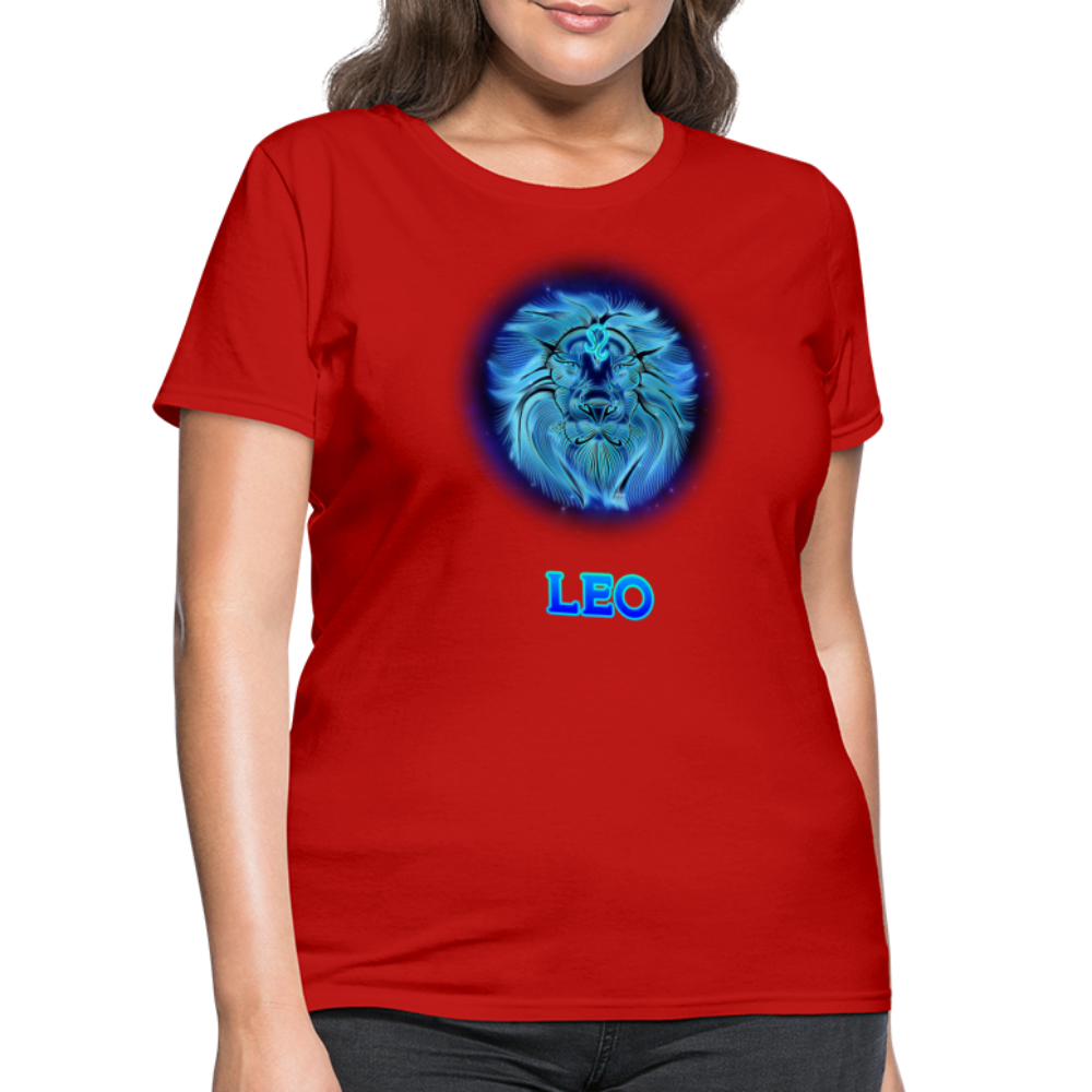 Women's Stellar Leo T-Shirt - red