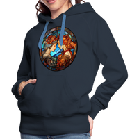 Thumbnail for Women’s Mosaic Gemini Premium Hoodie - navy