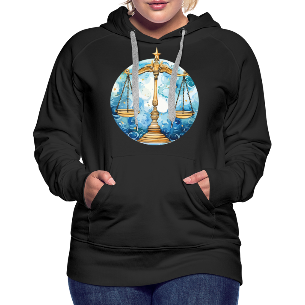 Women’s Mythical Libra Premium Hoodie - black