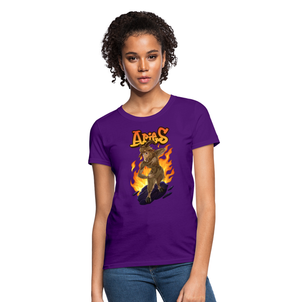 Women's Aries Narihndrab T-Shirt - purple